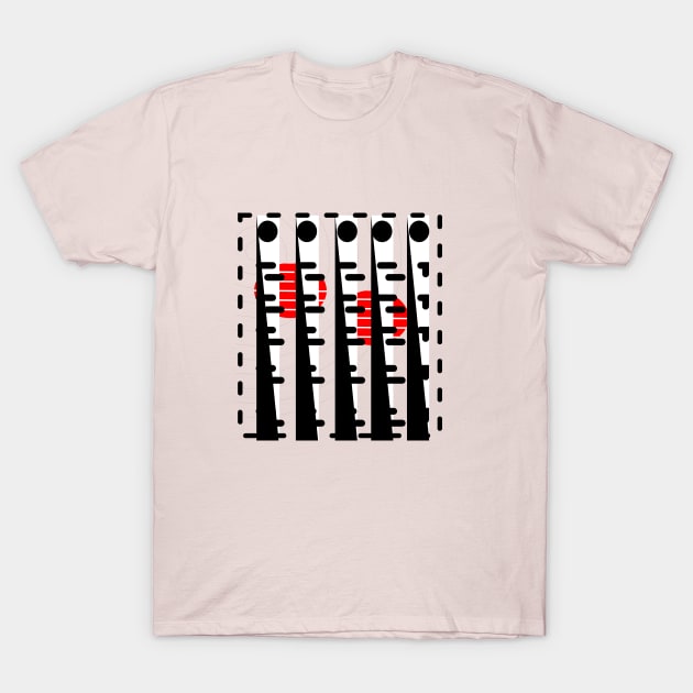 geometric design( line,square & circle) T-Shirt by Devshop997